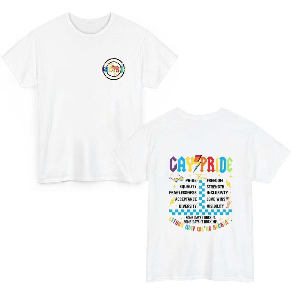 Gay Festival Pride Tour 2024 2 Sided Retro LGBTQ Statement Collector Classic 05